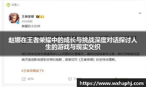 赵娜在王者荣耀中的成长与挑战深度对话探讨人生的游戏与现实交织